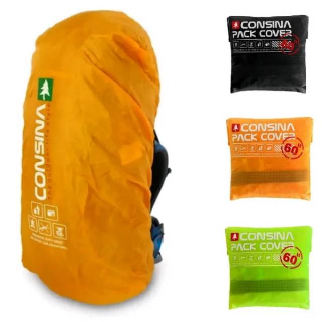 RAINCOVER CONSINA 60L COVERBAG CARRIER 60 LITER - MANTEL TAS GUNUNG