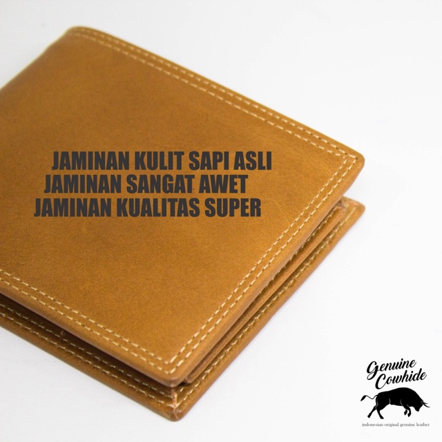 Dompet Kulit Asli Full Kulit Seluruhnya - Tanpa Kain Furing