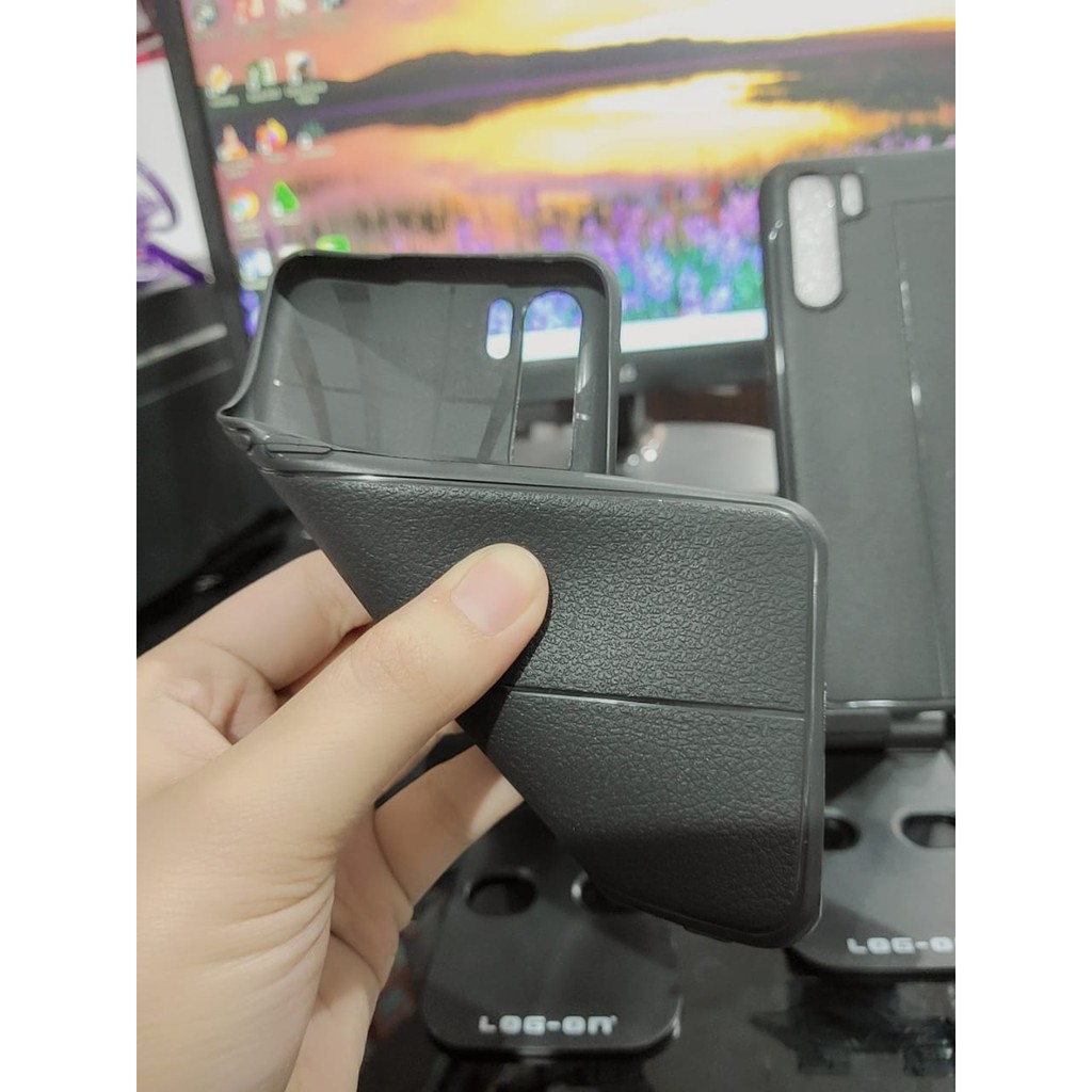 AutoFokus OPPO RENO 3 6.4 inchi Leather Soft Case Oppo F15 A91 AUTOFOCUS Motif Kulit Jeruk