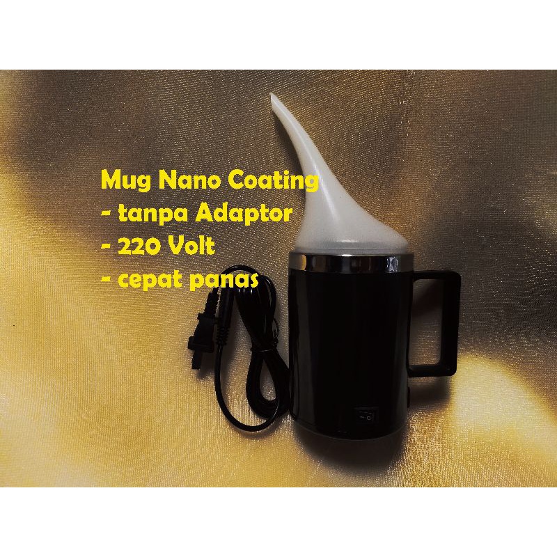 Mug Pemanas Nano Burn Coating