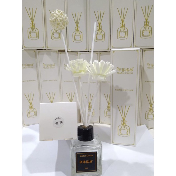 Reed Diffuser Pengharum Ruangan Aroma Bunga Aromateraphy Reed Diffuser Murah Aroma Ruangan Aroma Ruangan-AROMA-50-ROSE