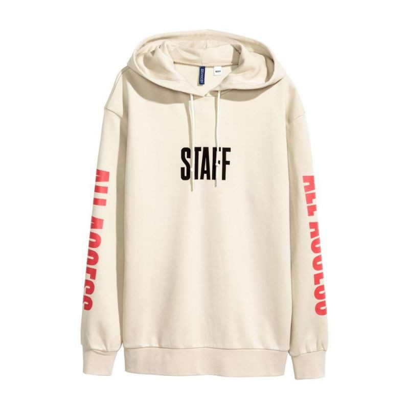 HOODIE STAFF PURPOISE CREAM