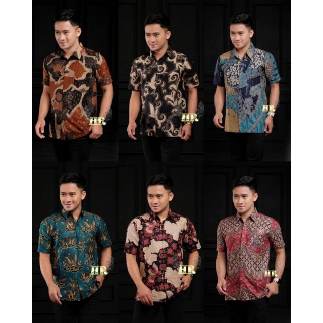 NEW ARRIVAL DISTRO BATIK PRIA BORDIR SOGAN HRB026 BATIKAF