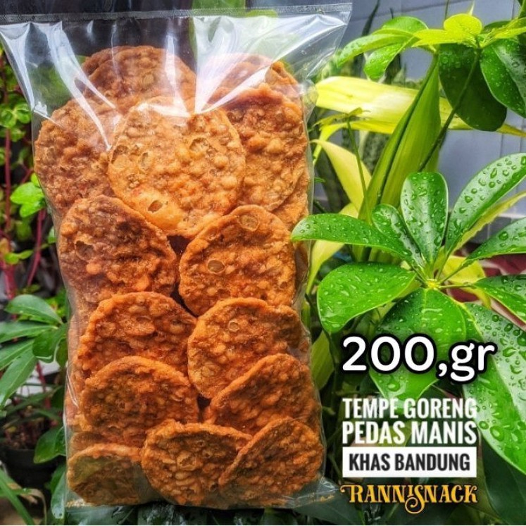 

Keripik tempe original manis pedas bandung.