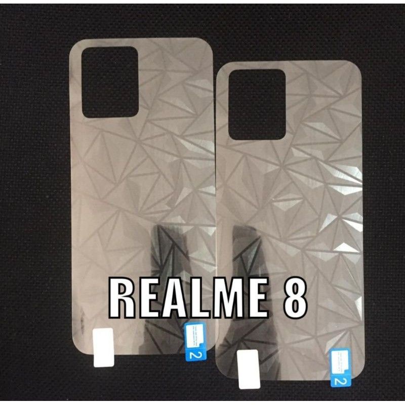 REALME 9 PRO 9 PRO+ REALME 8 5G 8 8i 8 PRO ANTI GORES SKIN BACK DIAMOND 3D, ANTI GORES BELAKANG GARSKIN ANTI JAMUR PELINDUNG BELAKANG 9 PRO PLUS 9 PRO +