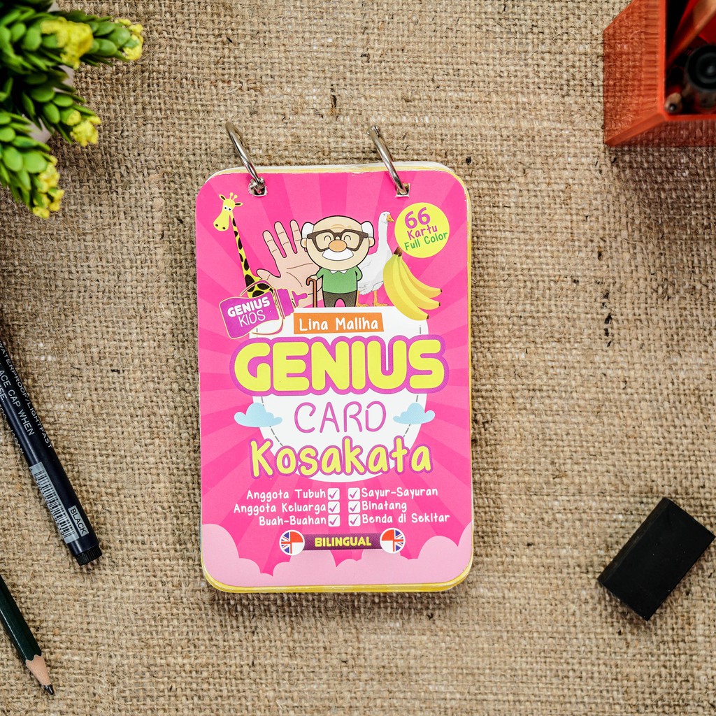 Charissa Publisher - Buku Anak Flash Card Bilingual ━ Genius Card Kosakata-4