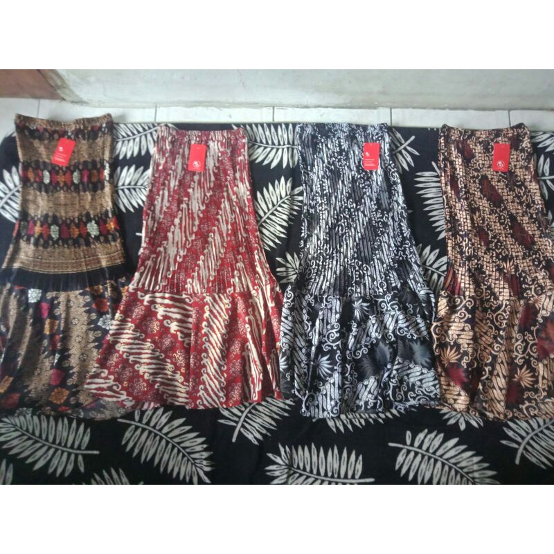 Rok Panjang bahan Plisket model kebaya & Rok Duyung