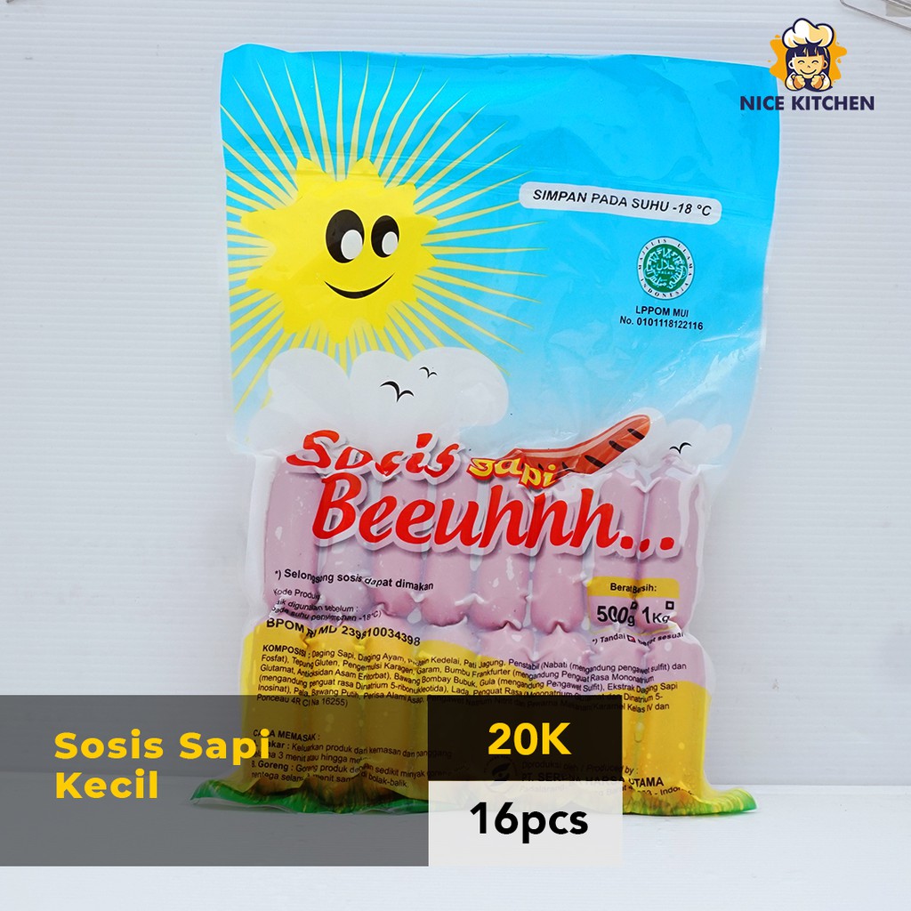 

NICE | Sosis Sapi Kecil Beeuhhh | 16pcs