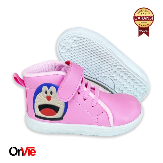 Sepatu Boots Anak Perempuan Laki-laki Motif Karet 3D Doraemon | Sepatu Kids Onvie