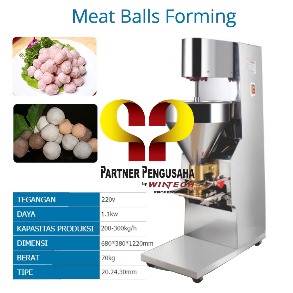 WINTECH WTH-SJ-280 Mesin Cetak Bakso Pencetak Baso Meat Ball Maker XZ-605 R280 - Mesin Pencetak Pent