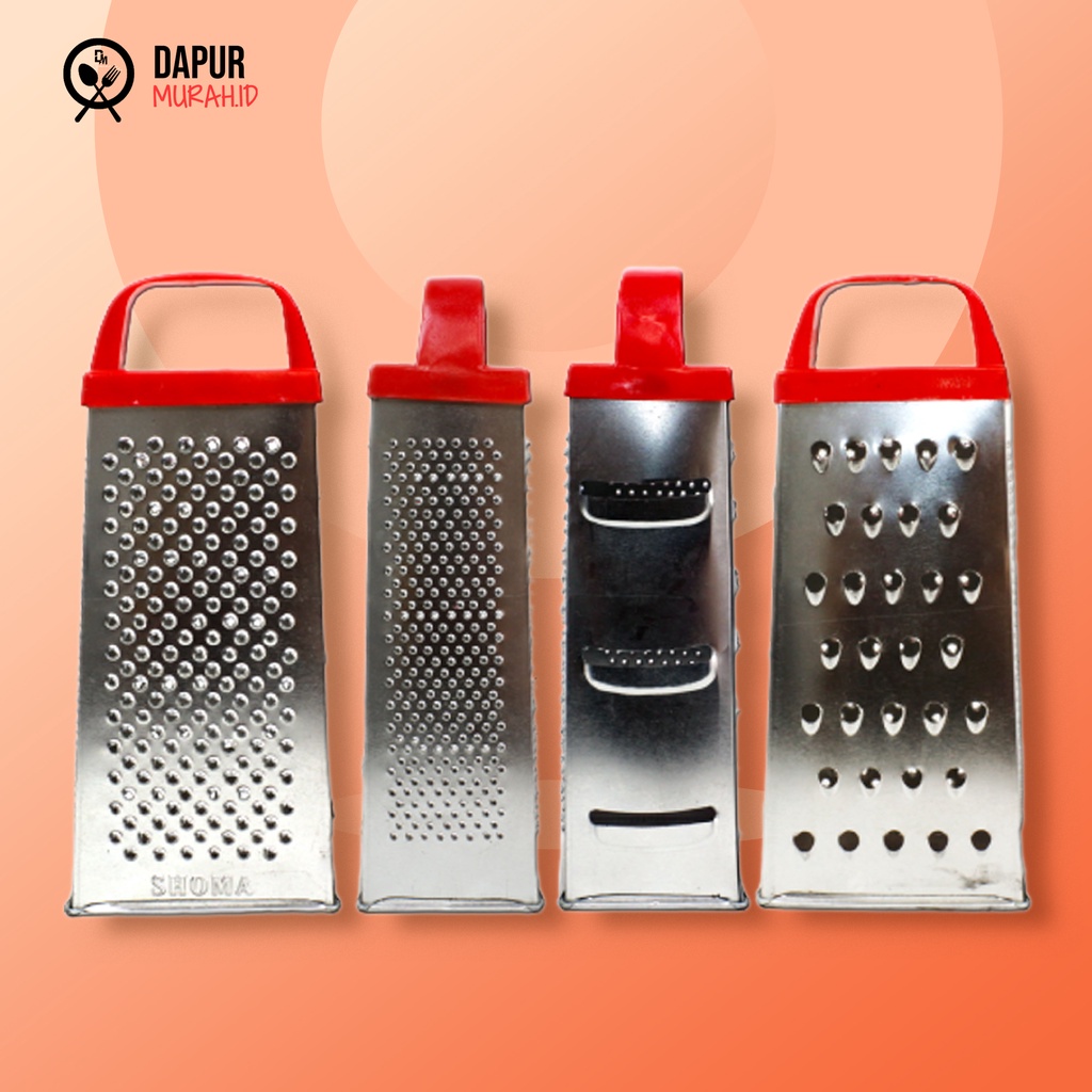 DM - Parutan Menara 4 Sisi Pisau Grater Stainless Steel 4 in 1 Anti Karat