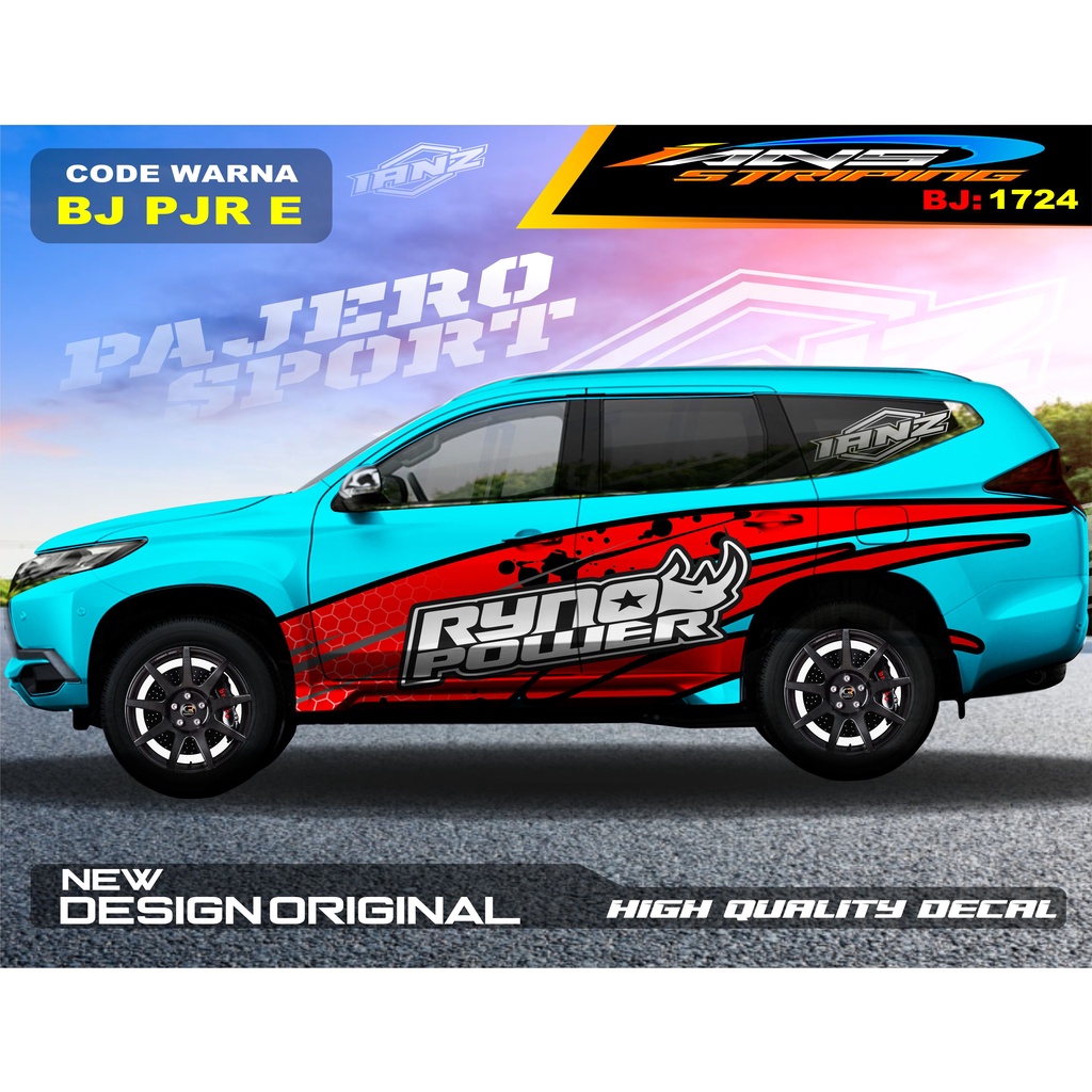 DECAL STICKER MOBIL PAJERO / STIKER MOBIL GRAND LIVINA / VARIASI STIKER PAJERO / STIKER MOBIL