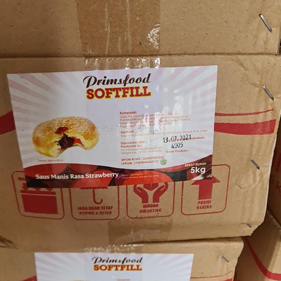 

CODE7d7Cr--Selai Prims Food strawberry 5 KG / PRIMSFOOD stoberi softfill 5kg