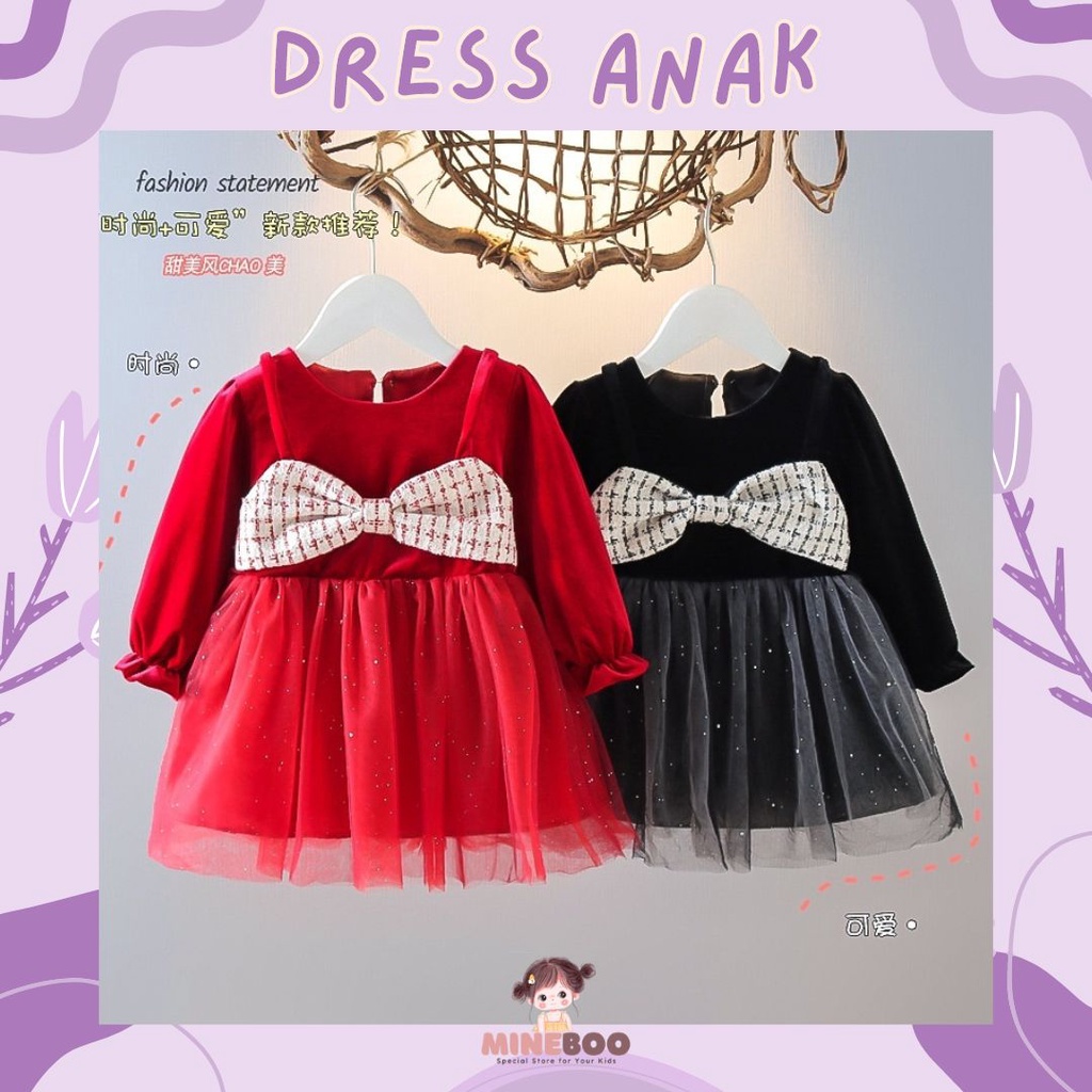 mineboo DRESS MINI CARLA EBV Bayi Perempuan Import