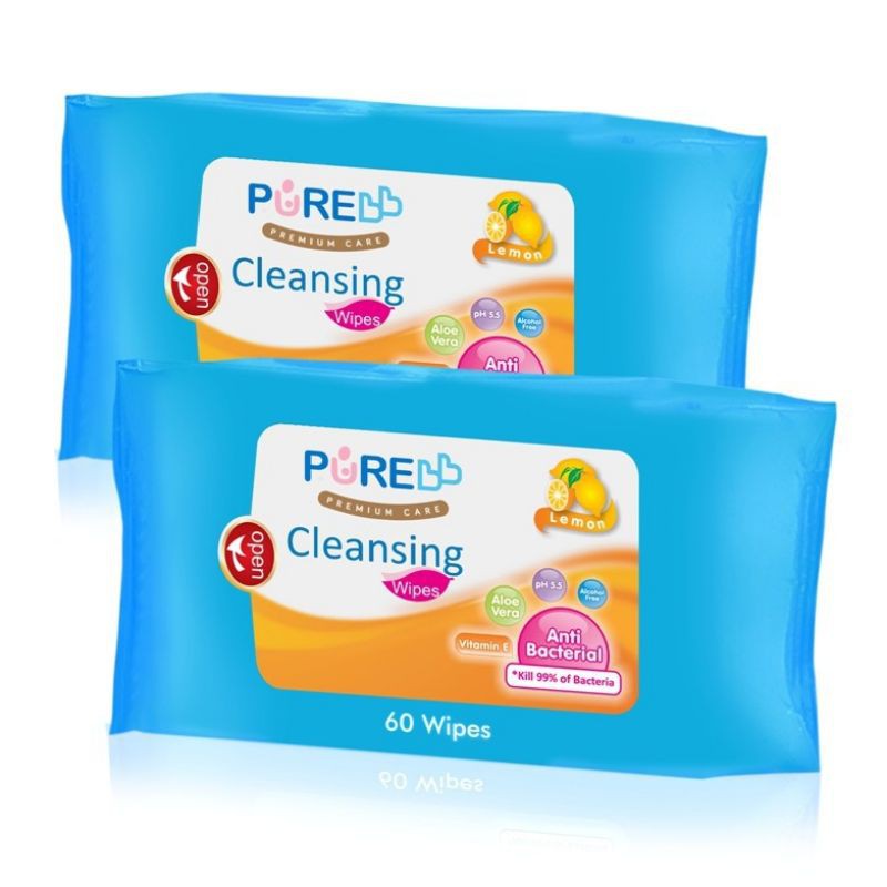 Pure BB Cleansing Wipes 60's Buy 1 Get 1