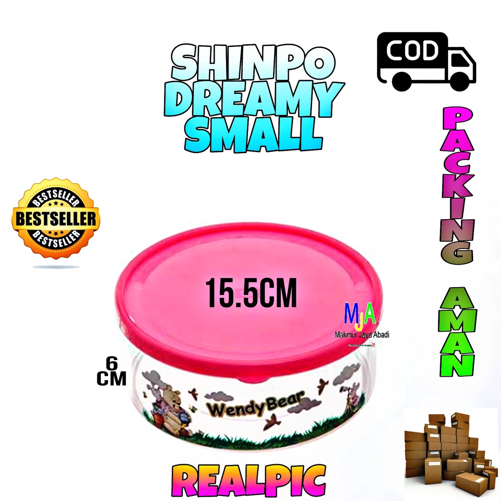 ( BISA COD ) PROMO Shinpo SIP-305 Dreamy Series / Toples Plastik Polos / Tempat Cemilan / Food Storage / Wadah Makanan