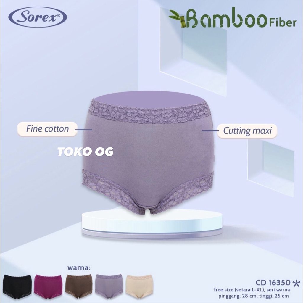 CD CELANA DALAM SOREX BAMBOO FIBER JUMBO 14102 ; 14101 ; 31635 ; 31636 ; 16350 CD FASHION EXTRA SIZE