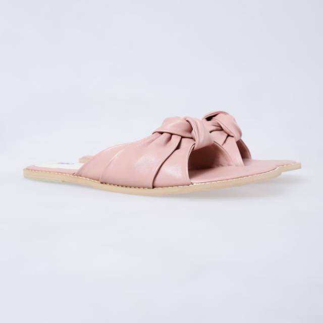 [SIAP KIRIM] BRShoes89 Pink Slip Sandal Flat Wanita