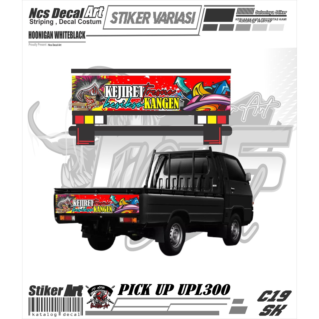stiker decal pintu belakang l 300 stiker L300 stiker pintu L300 stiker all pick up L300