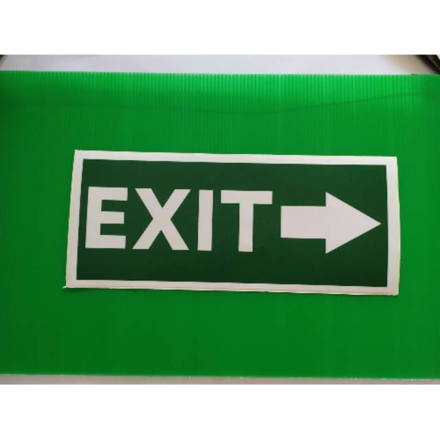

Stiker tanda EXIT KANAN