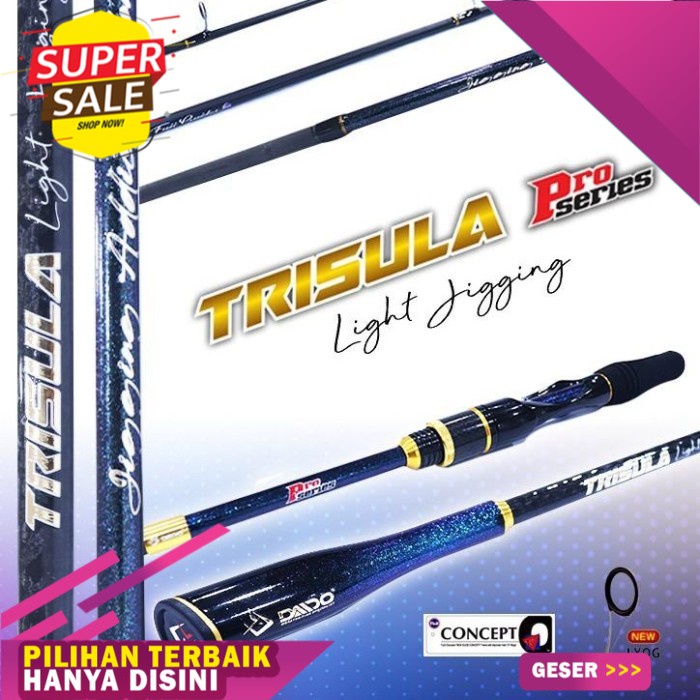 Joran Daido Light Jigging Trisula Pro Series 180 PE 1-3 | FUJI SERIES