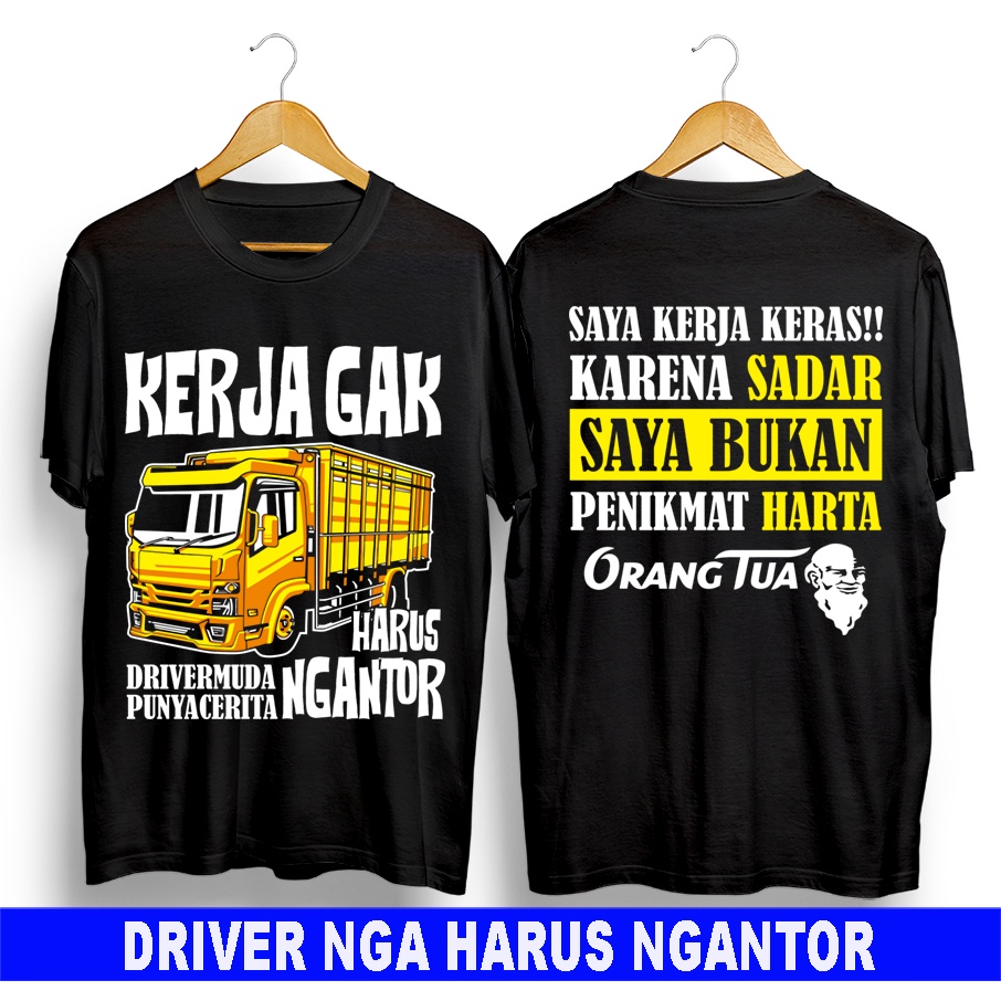 Kaos murah Kaos distro murah baju  distro pria t-shirt murah combed30s truck kerja nggak