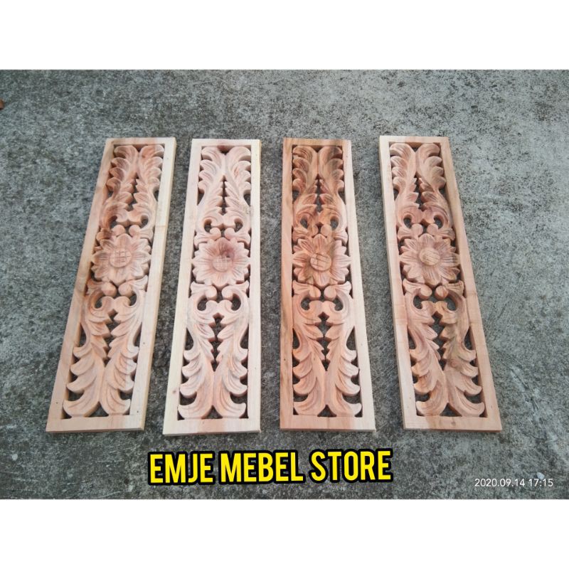 Ukiran Kayu Mahoni Ukir Tempel Kayu