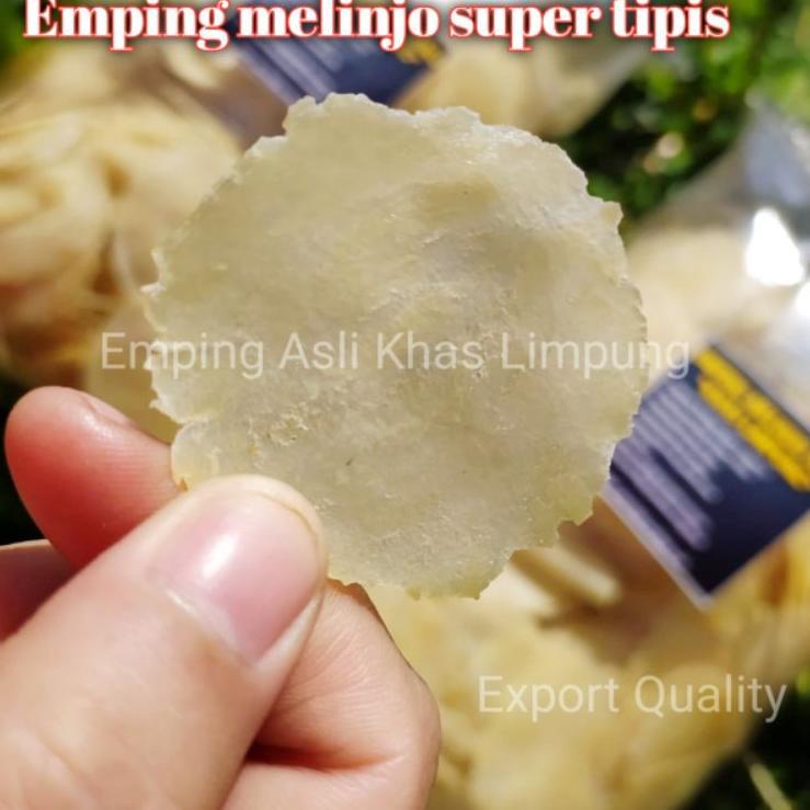 

[KODE QSANV] Emping melinjo mentah super tipis 1kg || emping melinjo mentah asli khas limpung