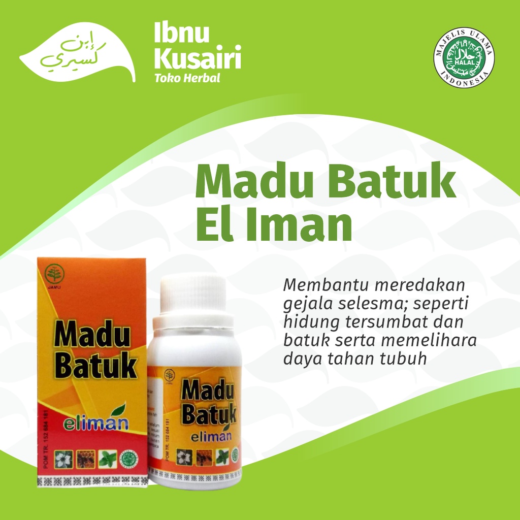 

Madu Batuk El Iman Efektif Redakan Batuk