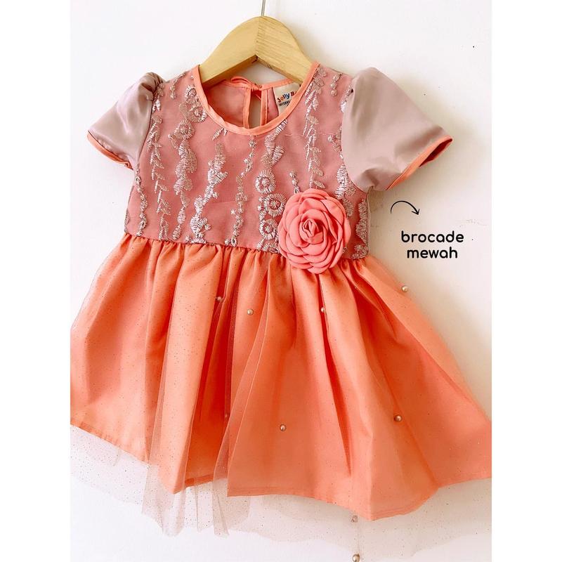 Dress Pesta Kondangan Ulang Tahun Mewah Lucu Bayi Anak Perempuan Cewek Terlaris Kode 10 Babeebabyshop