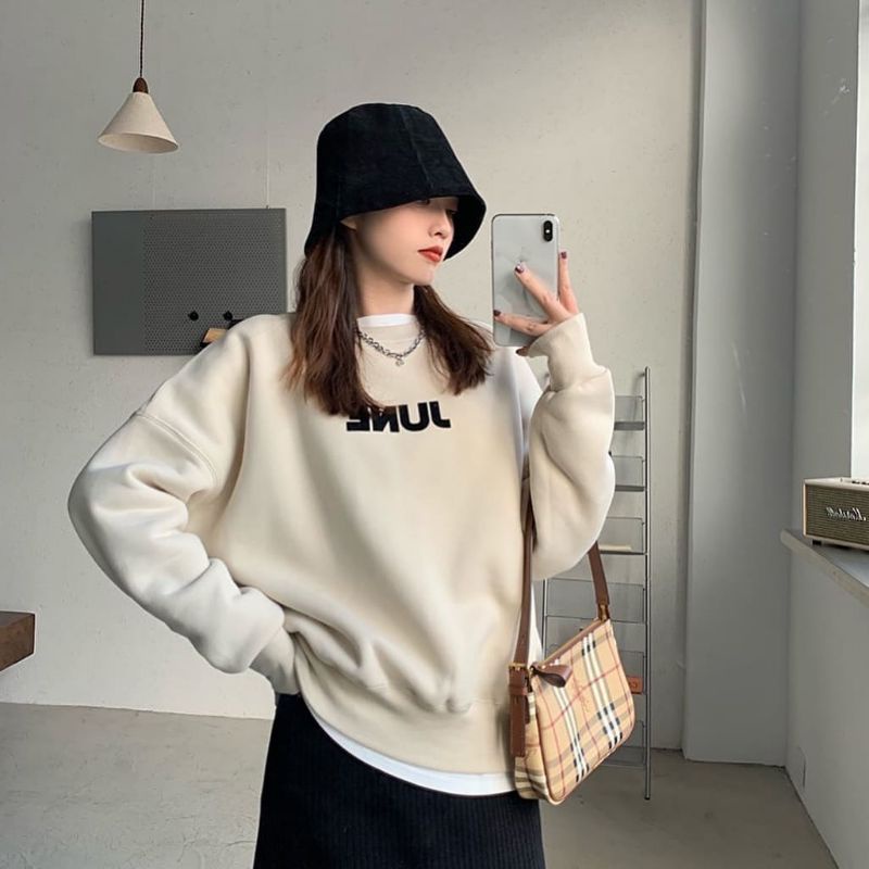 SWEATER KOREA JUNE SWEATER WANITA PAKAIAN SWEATER OVERSIZE KOREA STYLE