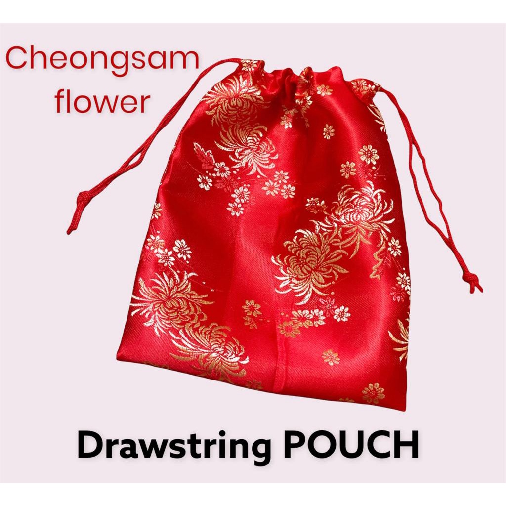 Fawn'G Handmade - Pouch Serut Imlek Bahan Cheongsam Imlek