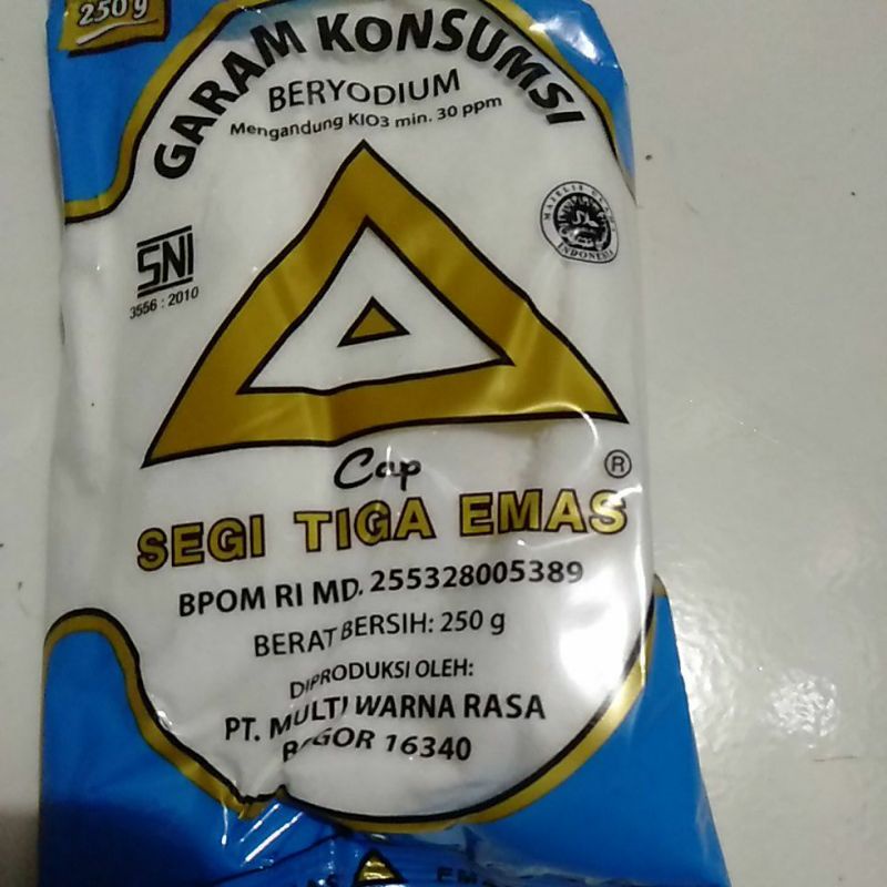 

garam halus segitiga emas 250gr