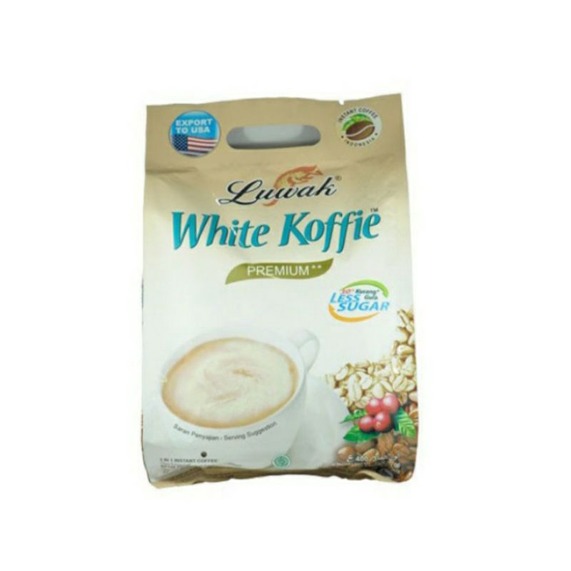 

LUWAK WHITE COFFEE LESS SUGAR 20'S X 20G