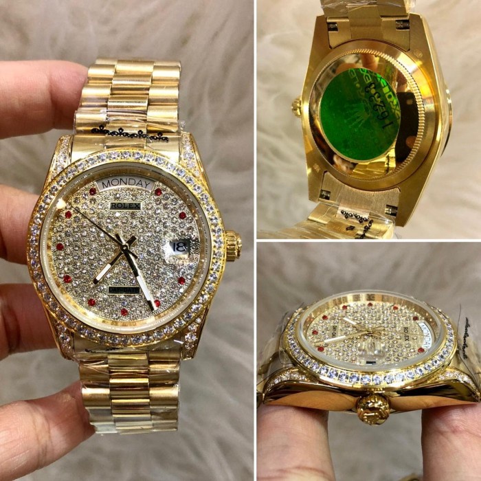 Jam Tangan Rolex Daydate Diamond Gold 41mm