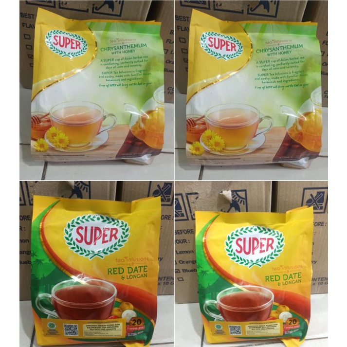 

Super Chrysanthemum With Honey Tea Infusions 20s/ Super Red Dates Longan Tea Infusion 20s