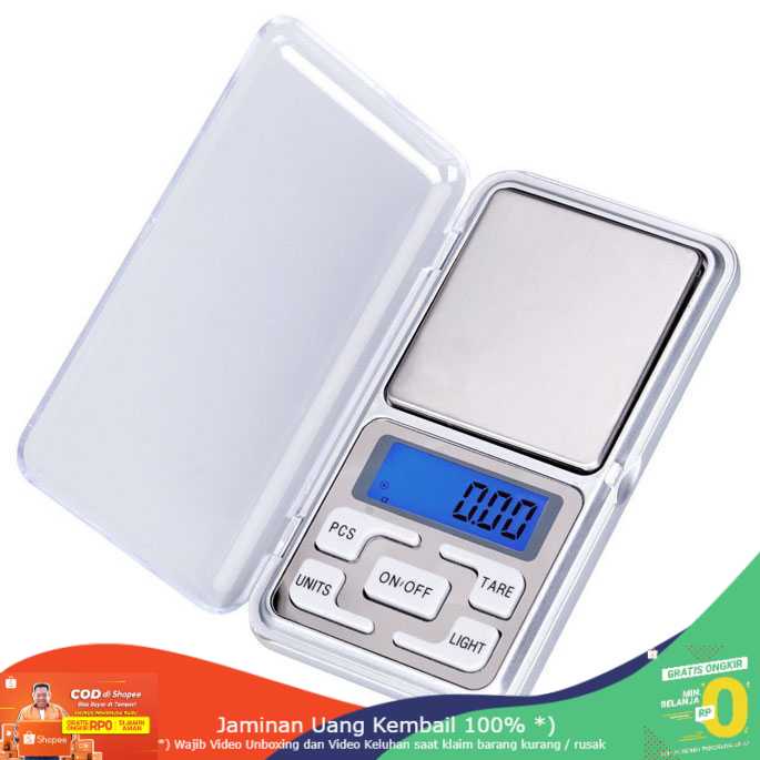 (BISA COD) RVOSTR  Digipounds Timbangan Emas Mini Pocket 200g 0.01g - MH-200