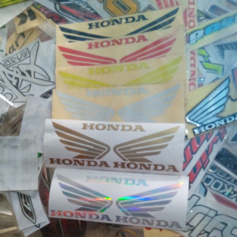 stiker cutting logo honda