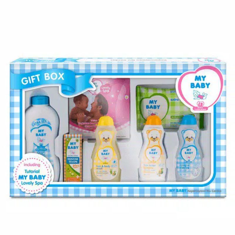 MY BABY -  GIFT BOX / 1 PAKET PERLENGKAPAN MANDI BAYI BARU LAHIR