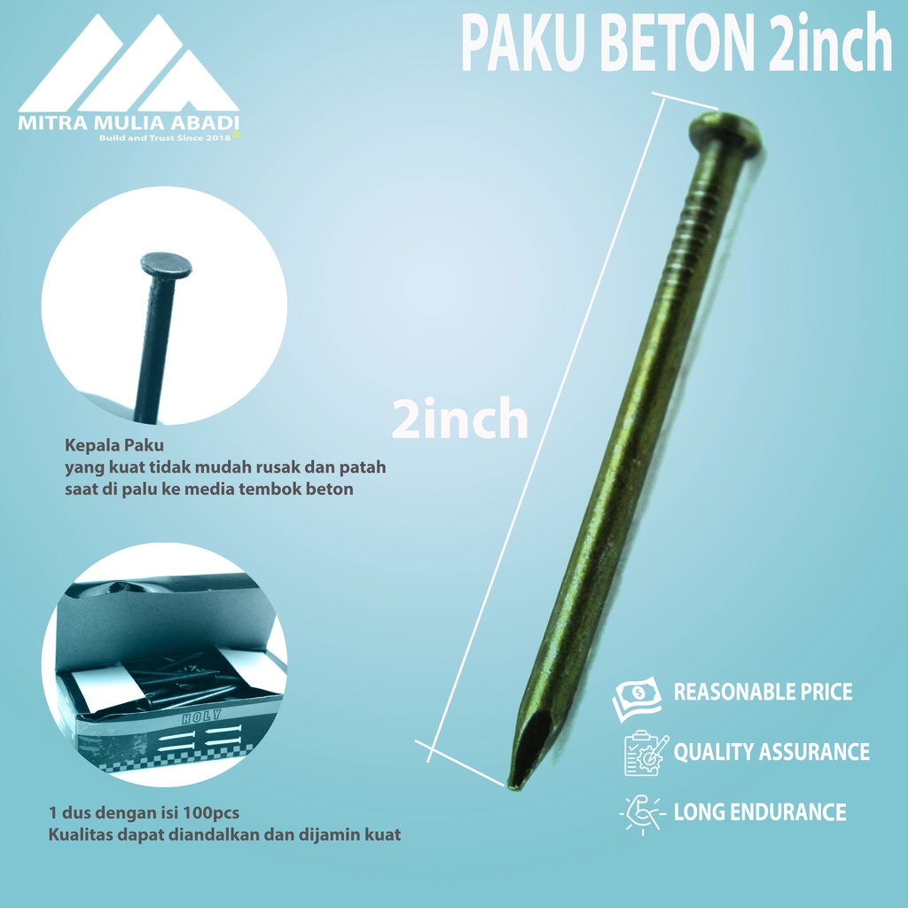 Paku Beton Kuning 2inch /5cm 1dus