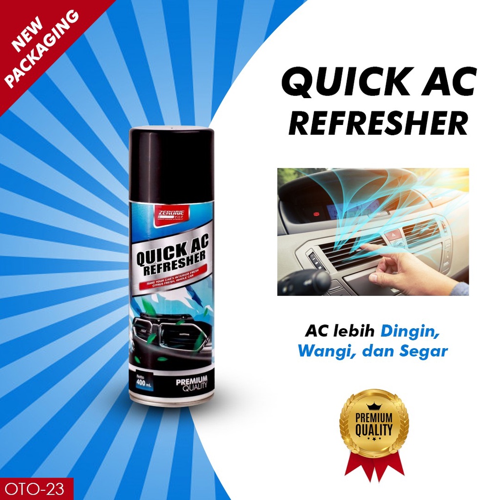 Pembersih Evaporator kisi mobil ventilasi udara penyegar ac refresher aroma lemon citrus zerone quick