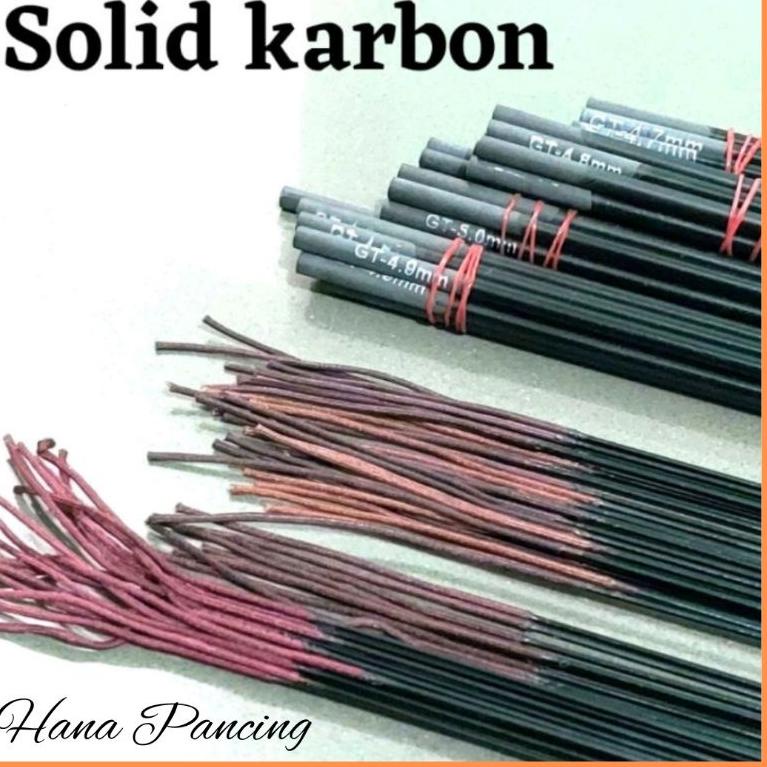 ujung tegek karbon solid  80 cm [Bdw31au22ᴿ]