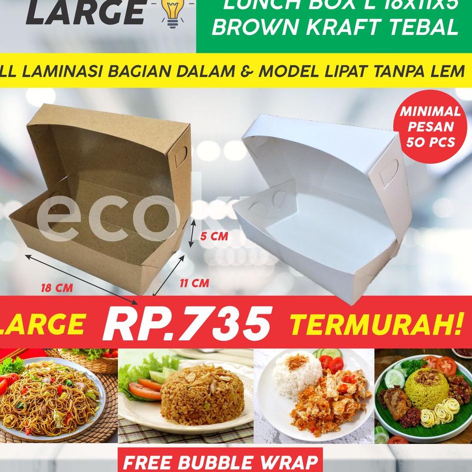 

ヤ PAKET ISI 50 LUNCHBOX SEGALA SIZE, UNTUK PENGIRIMAN VIA SHOPEE Flash Sale