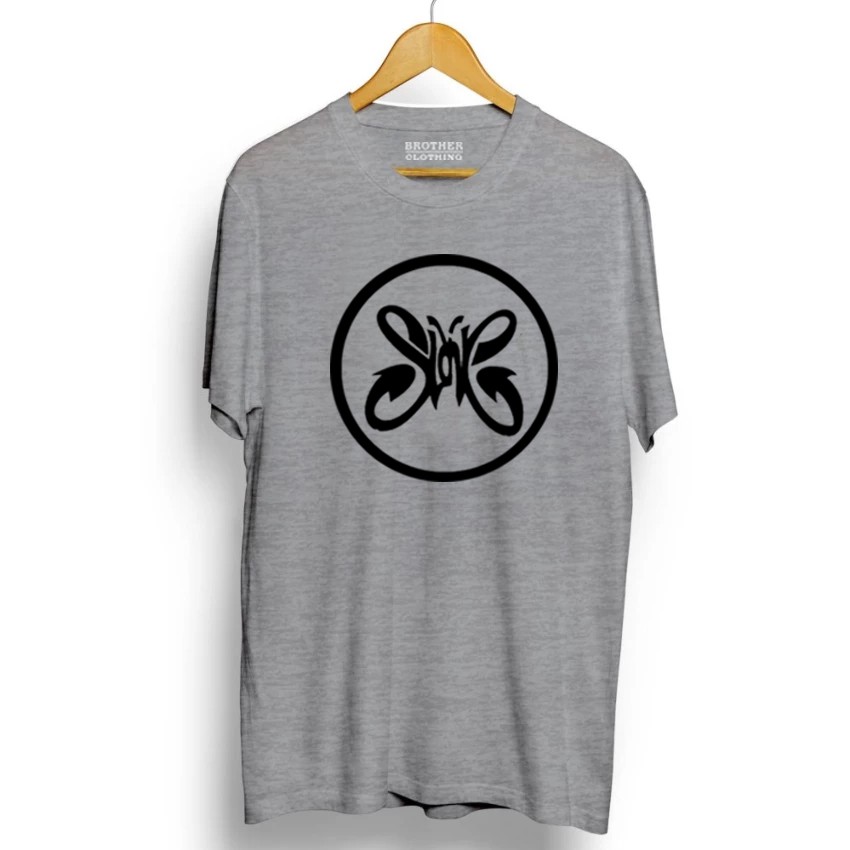 Kaos Distro Slank Circel Big Black - Abu Misty Premium