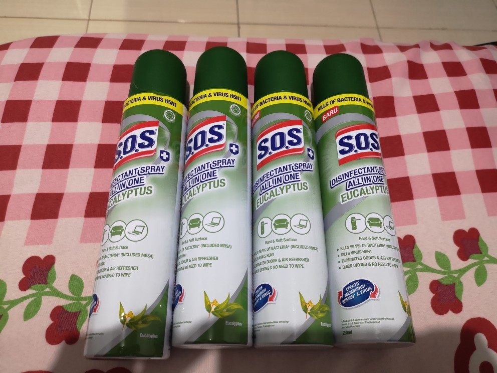 Sos Disinfectant Spray All In One Eucalyptus 250ml