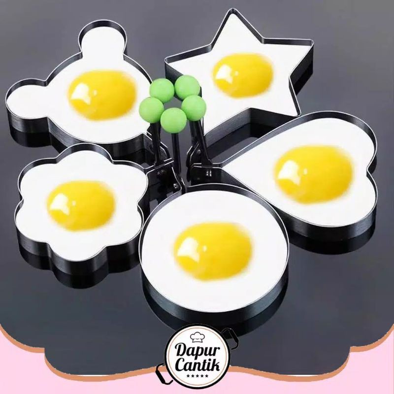 Cetakan Telur Karakter | Egg Mold Telur Ceplok Pancake Cetakan Telor Ring Cutter Bulat