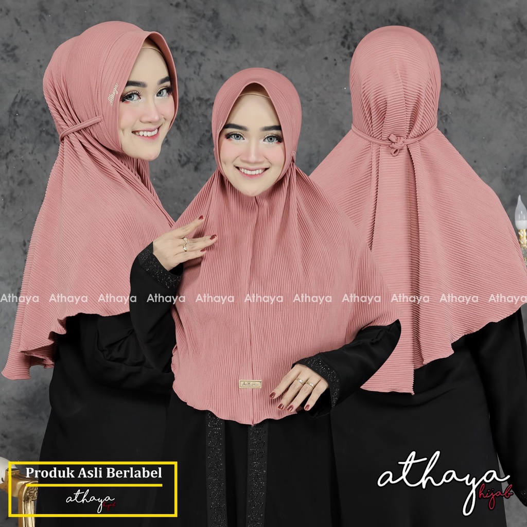KERUDUNG INSTAN [bergo plisket/ORI ATHAYA/puspa pet/large
