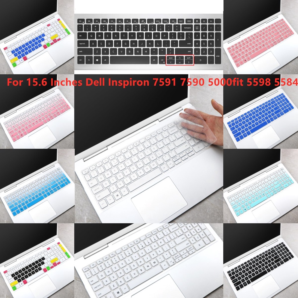 Cover Pelindung Keyboard Laptop Dell Inspiron 7501 7591 7590 5000fit 5598 5584 5000 Bahan Silikon