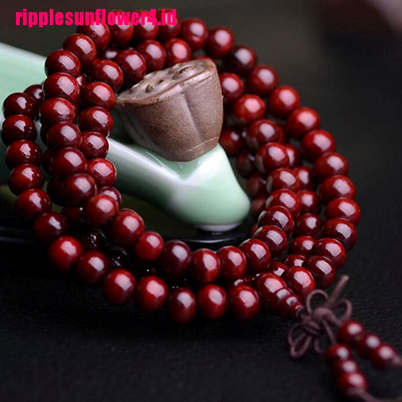 Gelang 108pcs Manik-Manik Kayu Cendana Tibet Buddha