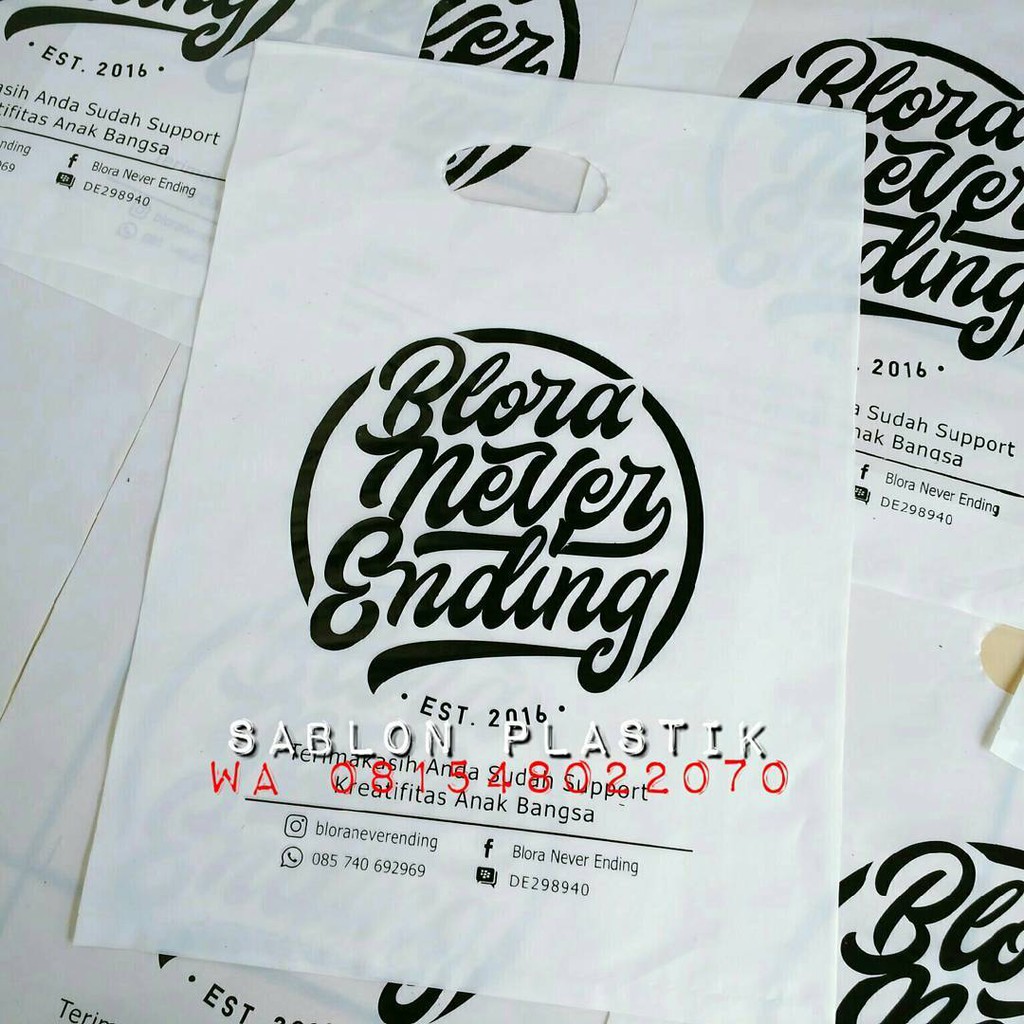 

Tas Plastik Sablon Ukuran 25x35